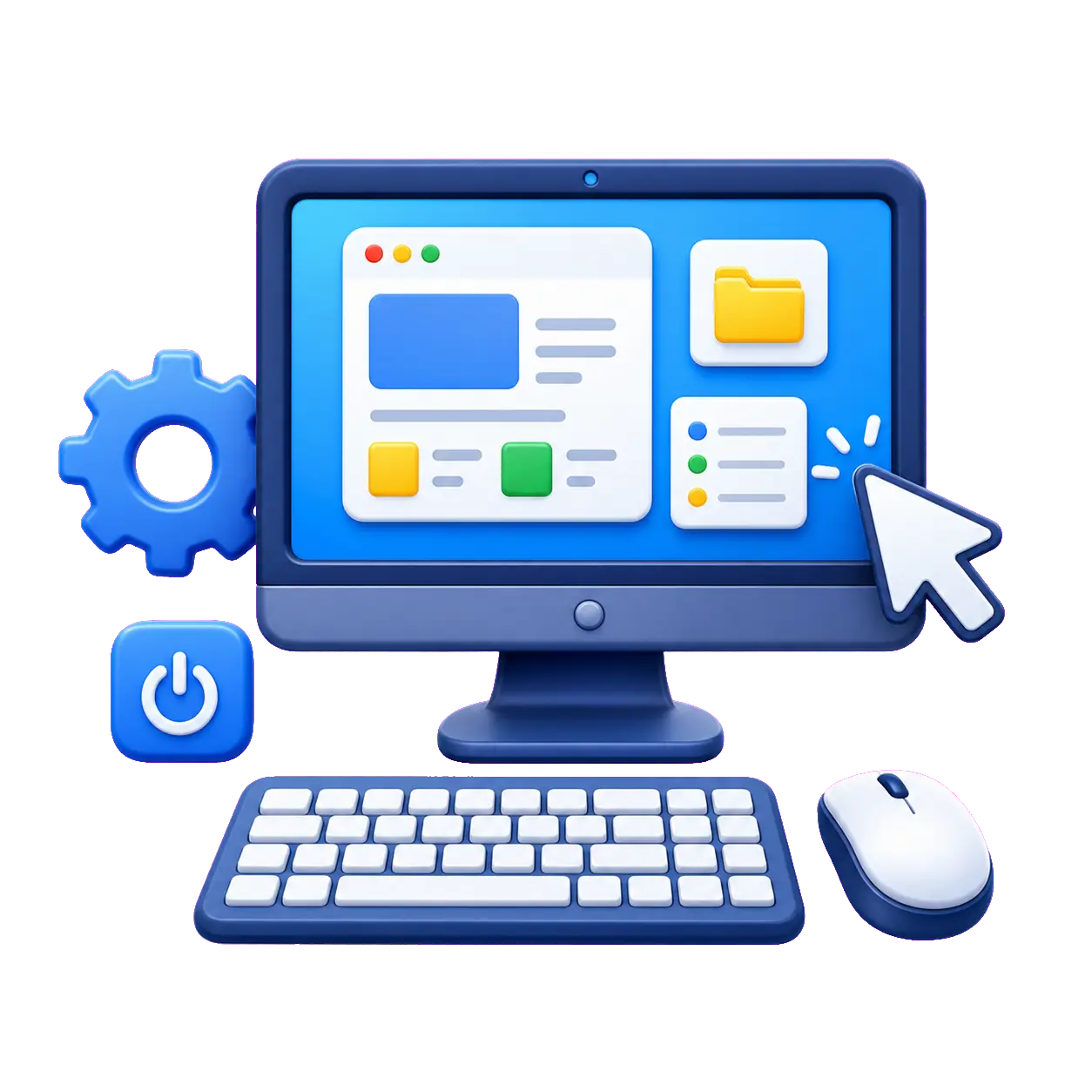 أيقونة دورة أساسيات استخدام الحاسب