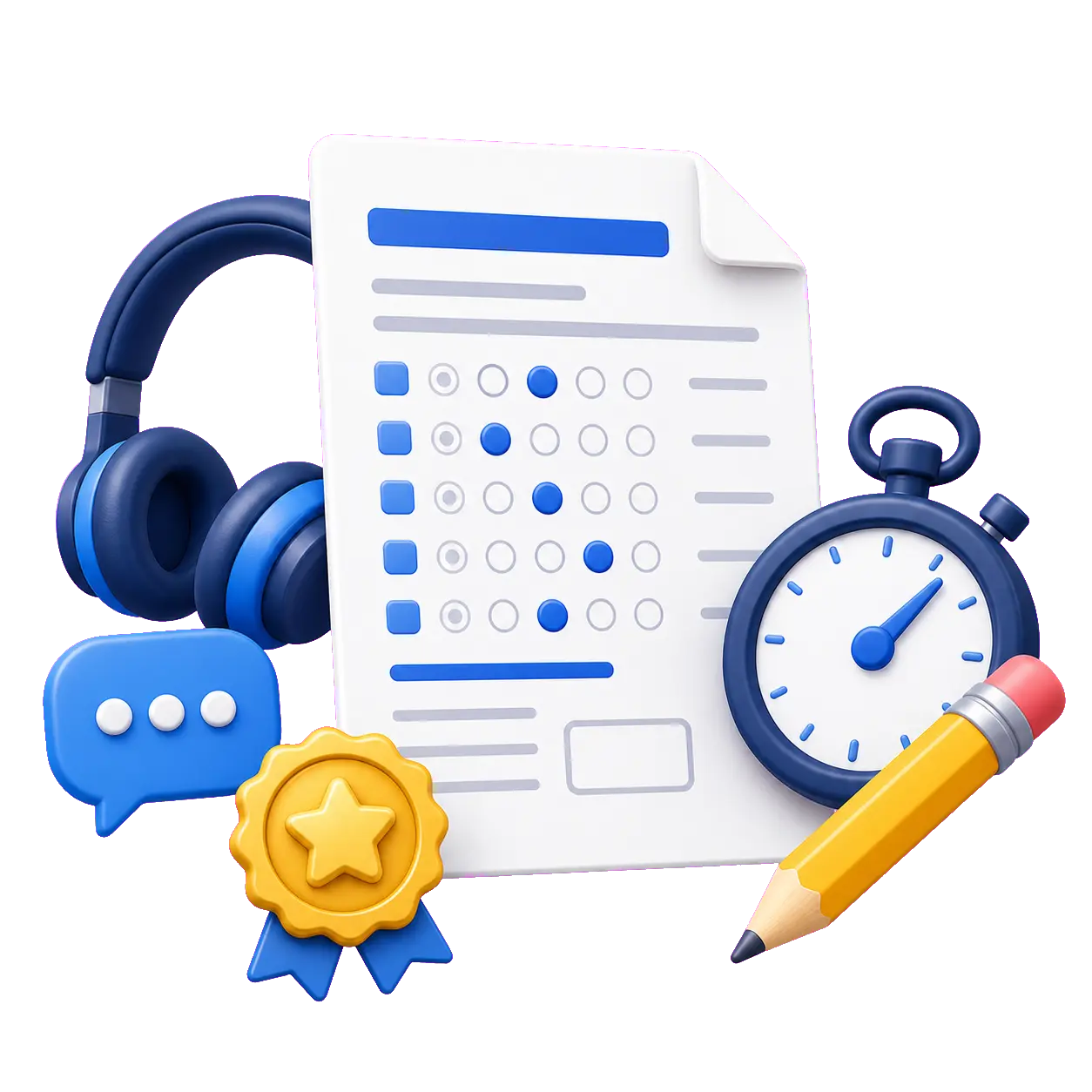 أيقونة دورة تجهيز لاختبار STEP